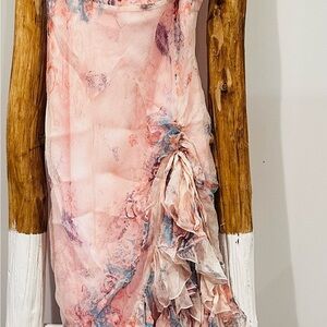 BCBGMaxAzria Pink Silk Dress
